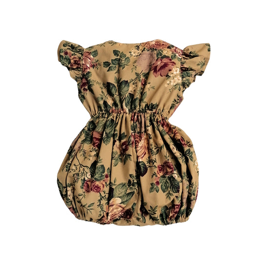 Cotton Little Robin's Romper, Floral Print