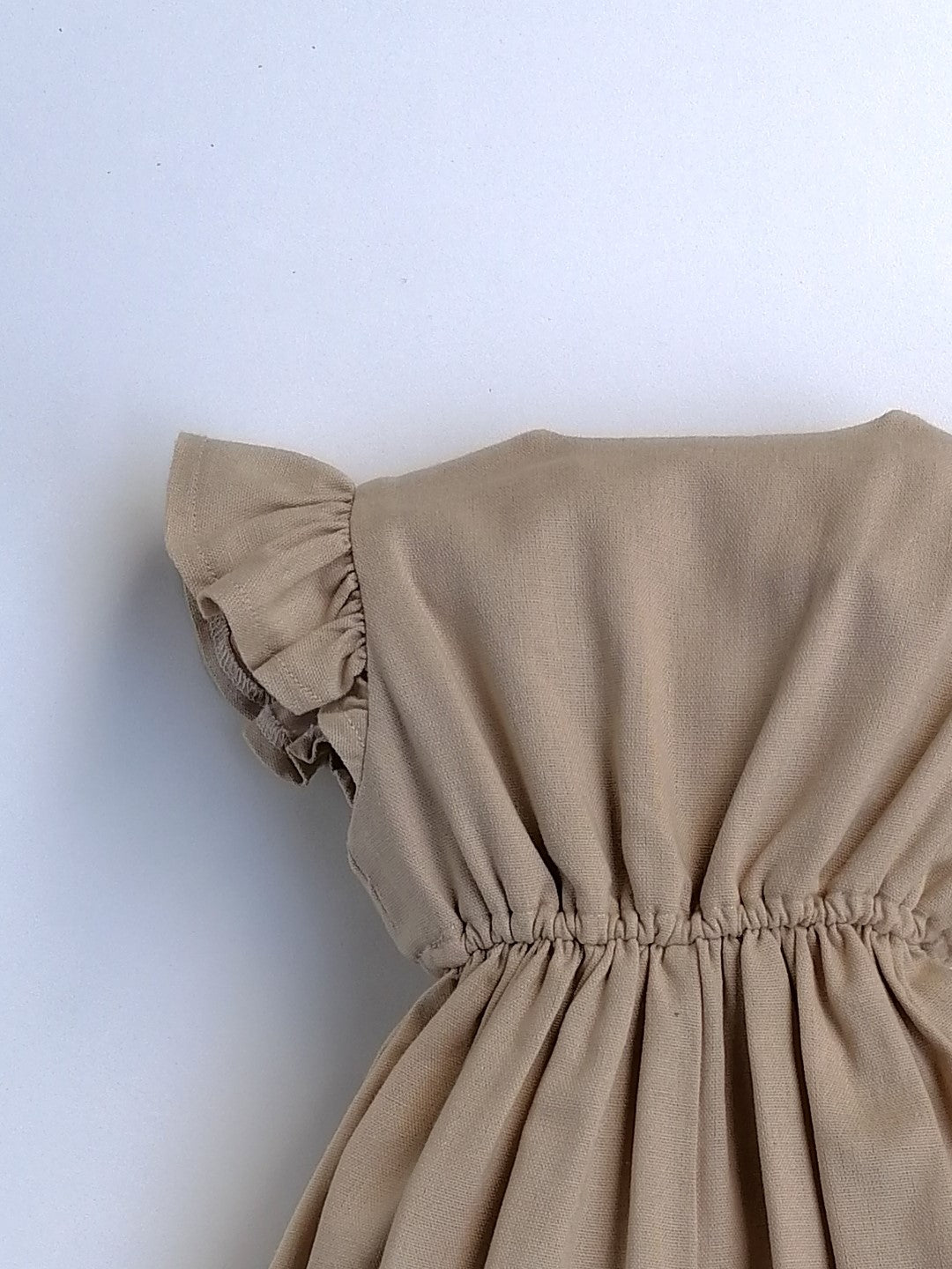 Linen Little Robin's Romper, Stone