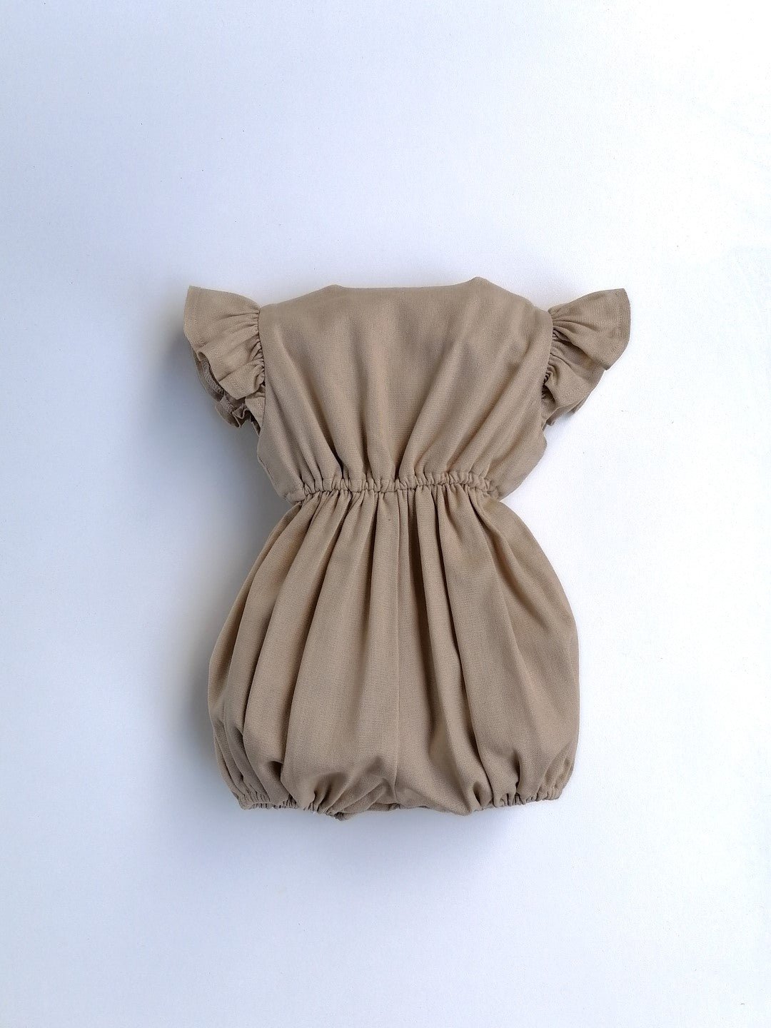 Linen Little Robin's Romper, Stone