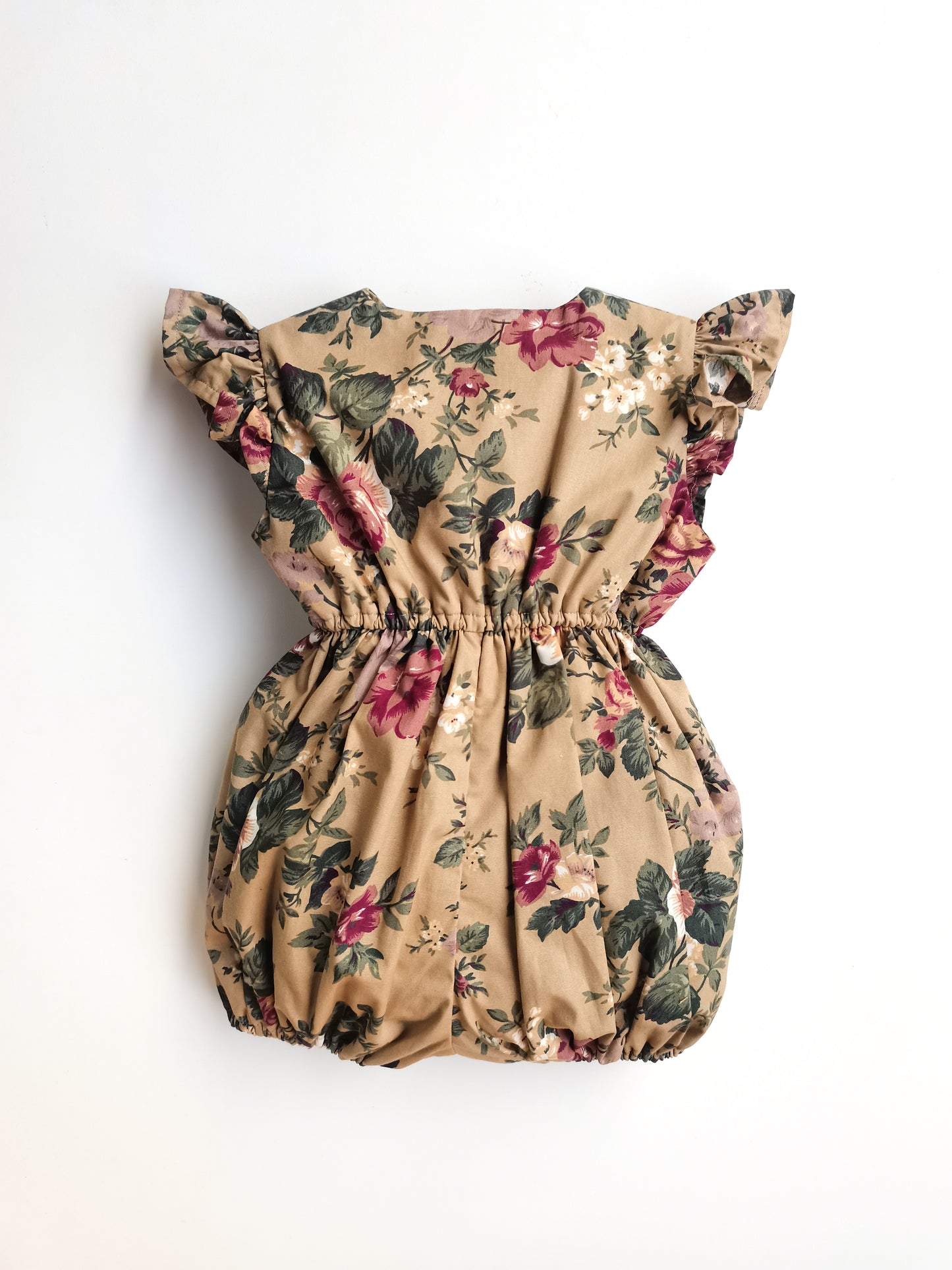 Cotton Little Robin's Romper, Floral Print